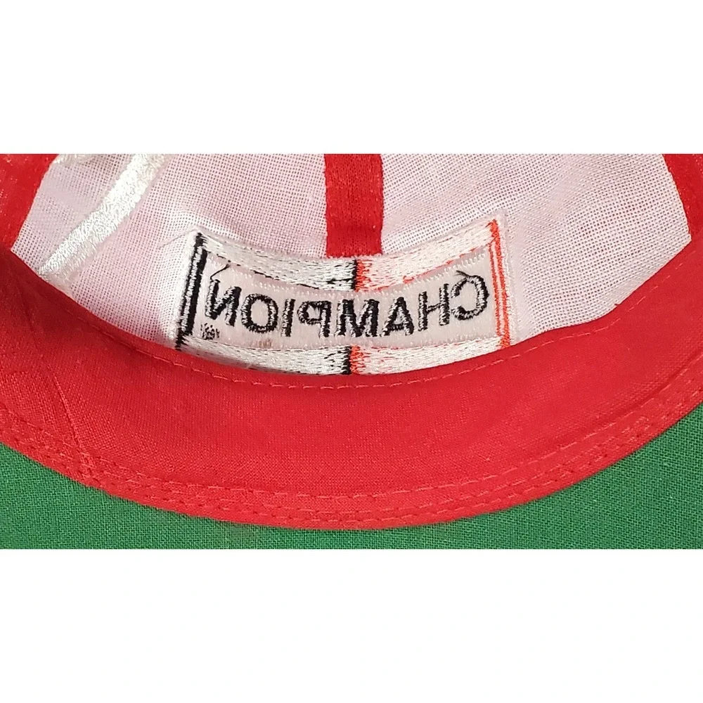 Champion Spark Plug Motorsports Racing Hat /‎ Cap Red White & Black Embroidery